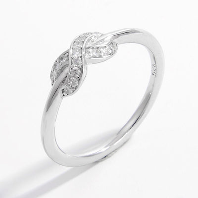 925 Sterling Silver Zircon Geometric Ring