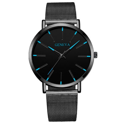 Mesh strap quartz watch