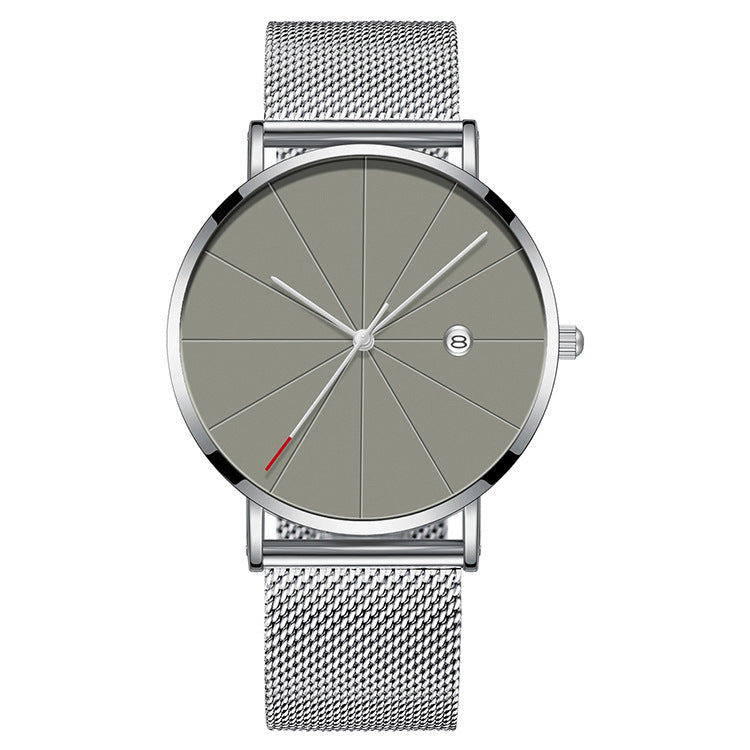 Simple calendar watch male