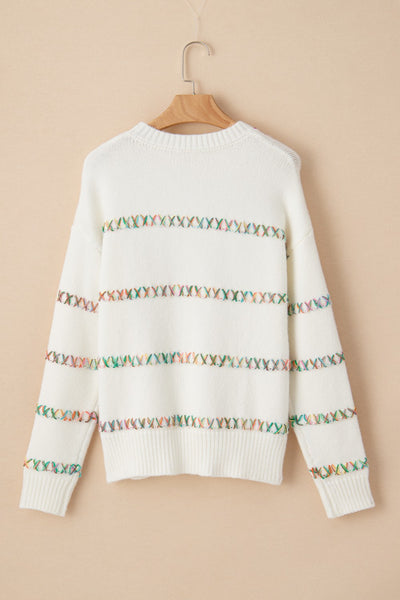 Round Neck Long Sleeve Sweater