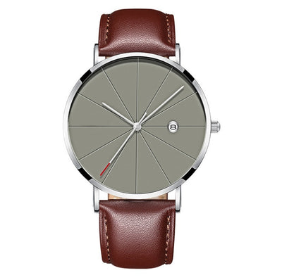 Simple calendar watch male