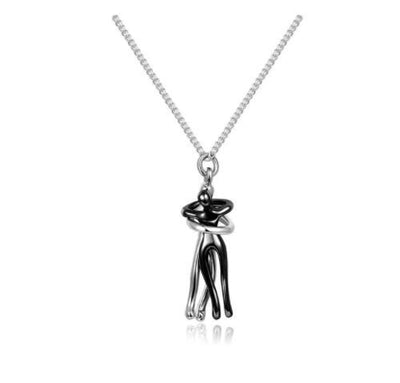 Love Hug Necklace Unisex Men Women Couple