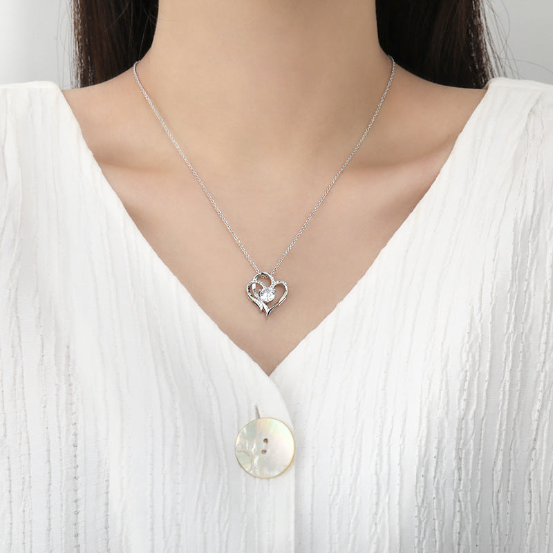 Zircon Double Love Necklace