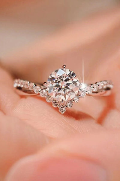 Bold Beauty 1 Carat Moissanite Heart-Shaped Ring