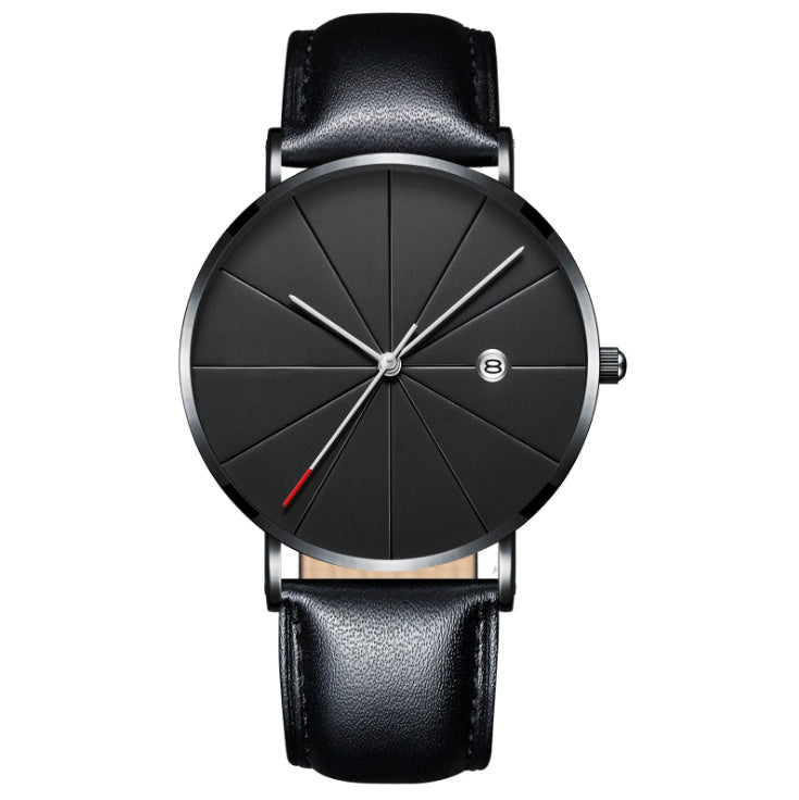 Simple calendar watch male