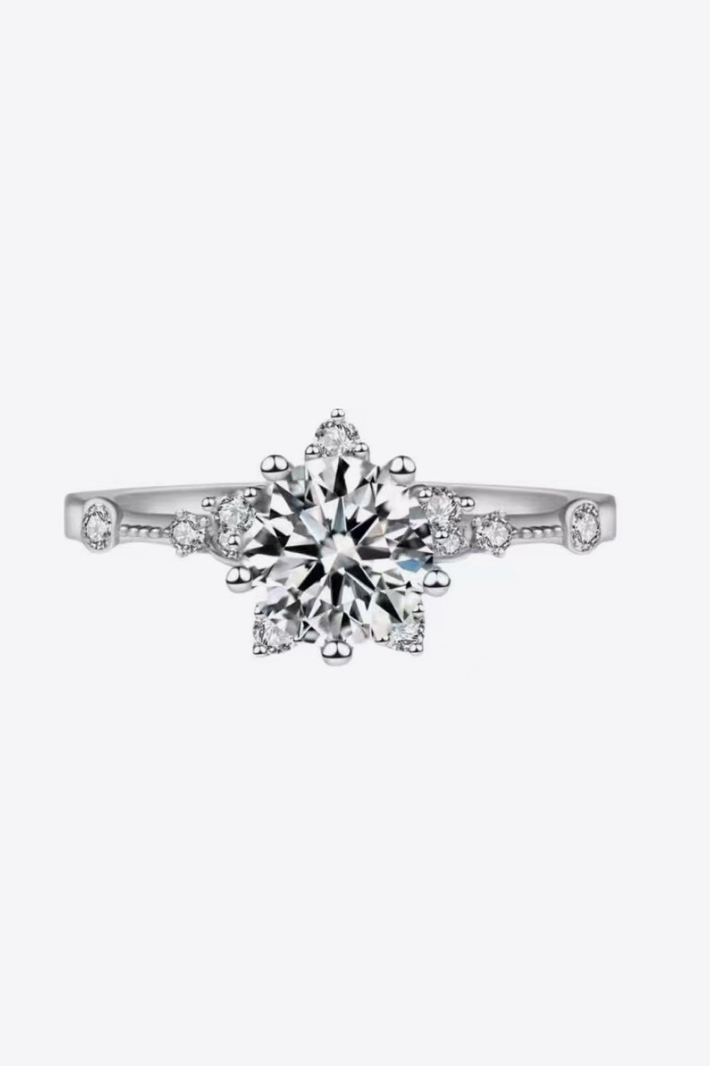 1 Carat Moissanite 6-Prong Ring