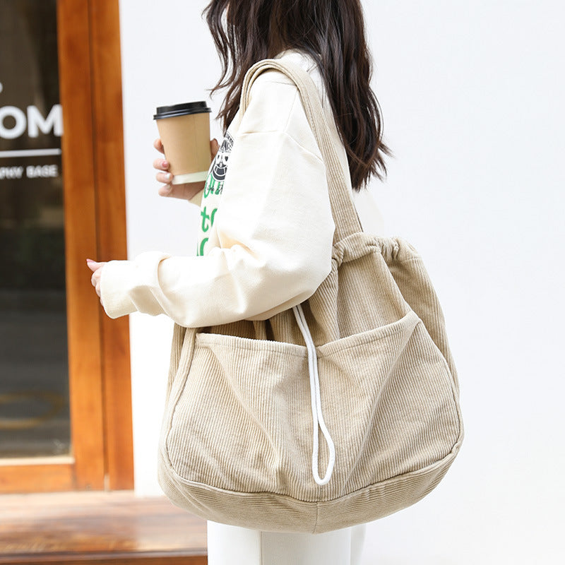 Ins Corduroy Shoulder Bags