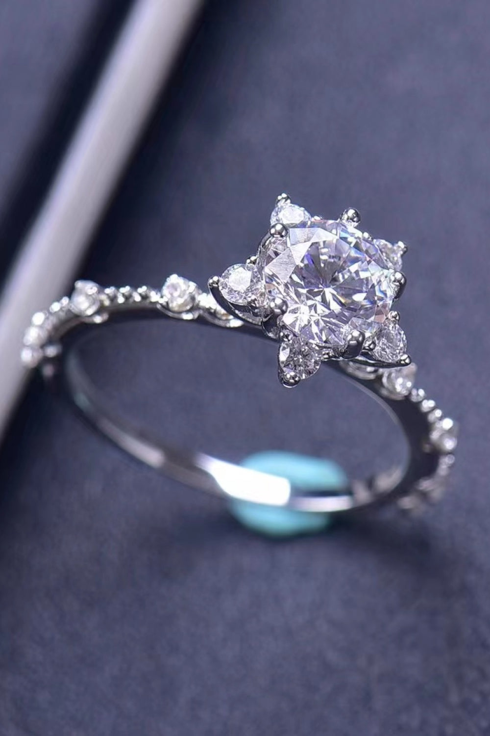 1 Carat Moissanite 6-Prong Ring