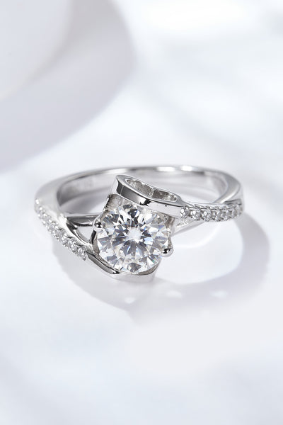 Limitless Love Platinum-Plated Moissanite Ring