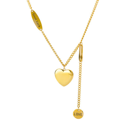 Fashion Jewelry Multilayer Heart Pendant Necklaces