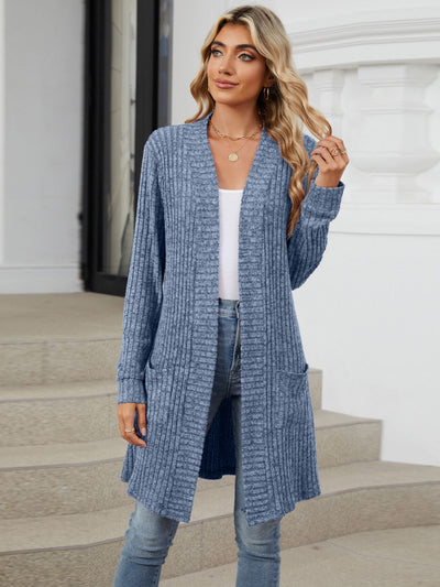 Open Front Long Sleeve Cardigan