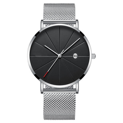 Simple calendar watch male