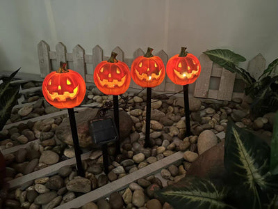 Solar Outdoor Courtyard Halloween Pumpkin Lamp