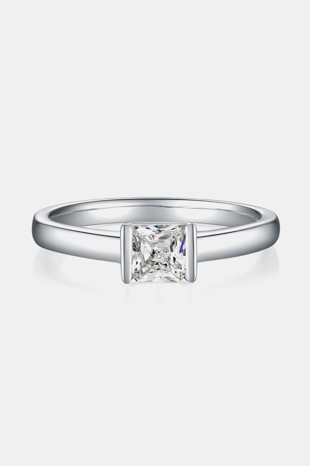 Moissanite 925 Sterling Silver Solitaire Ring