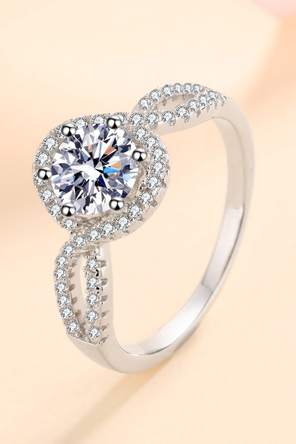 Feel The Joy 925 Sterling Silver Moissanite Ring