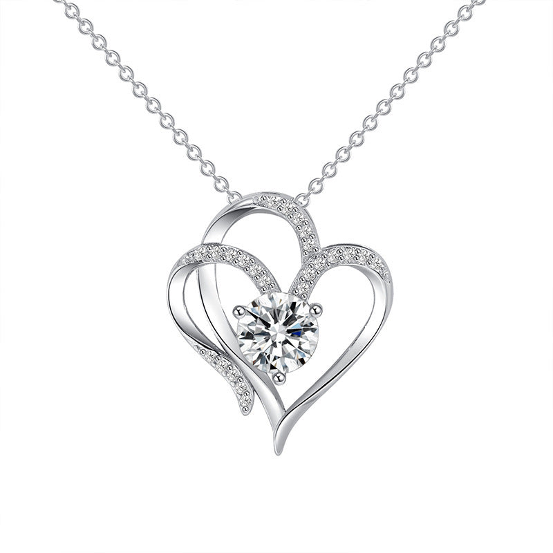 Zircon Double Love Necklace