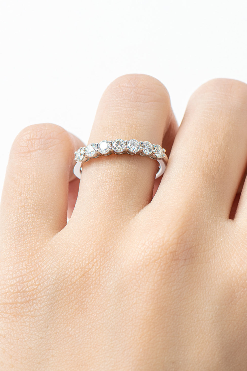 Can't Stop Your Shine Moissanite Platinum-Plated Ring