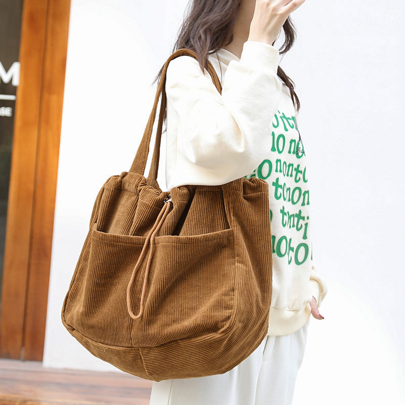 Ins Corduroy Shoulder Bags