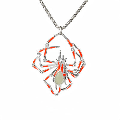 Creative Stereo Luminous Spider Necklace Jewerly