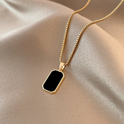 Rectangular Pendant Necklace