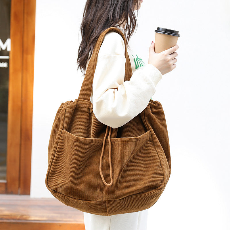 Ins Corduroy Shoulder Bags