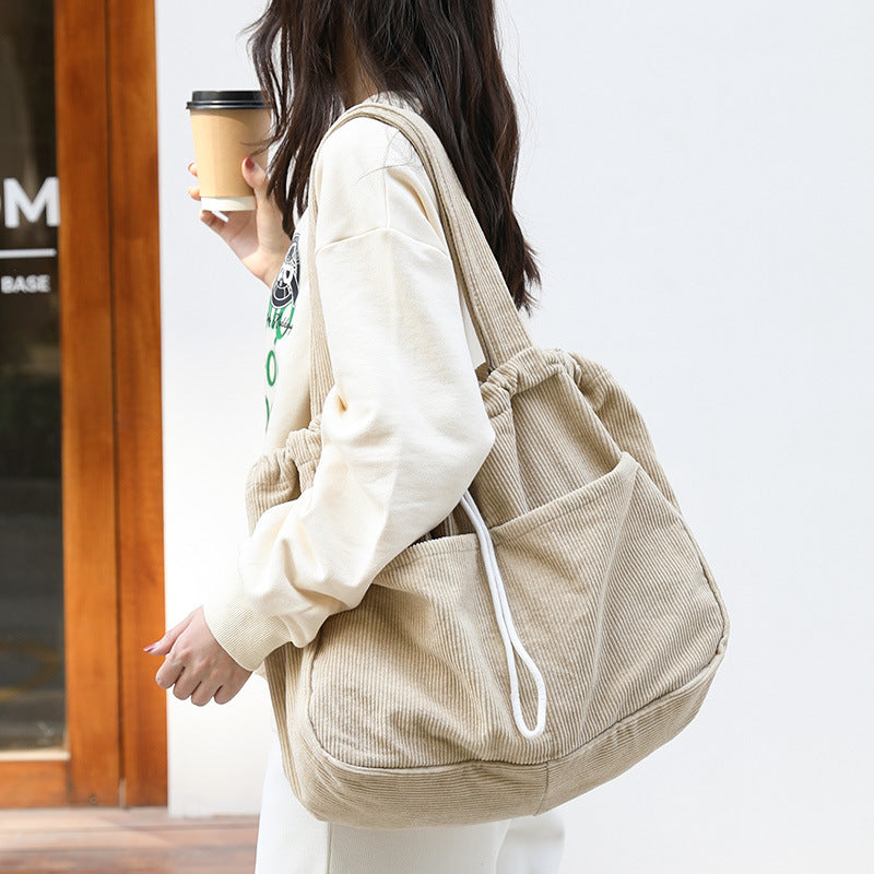 Ins Corduroy Shoulder Bags