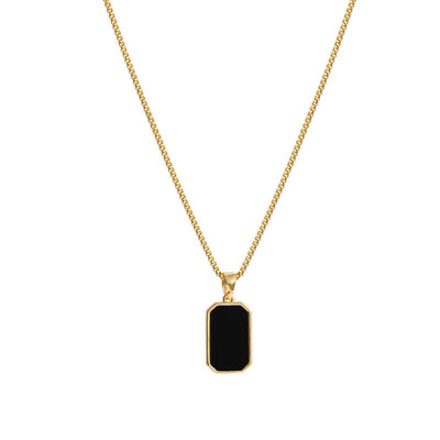 Rectangular Pendant Necklace