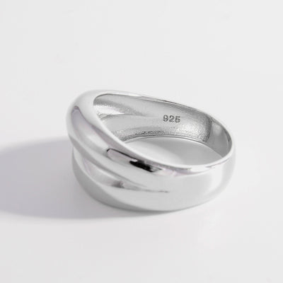 925 Sterling Silver Bulging Ring