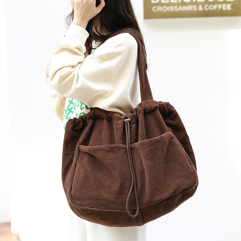 Ins Corduroy Shoulder Bags