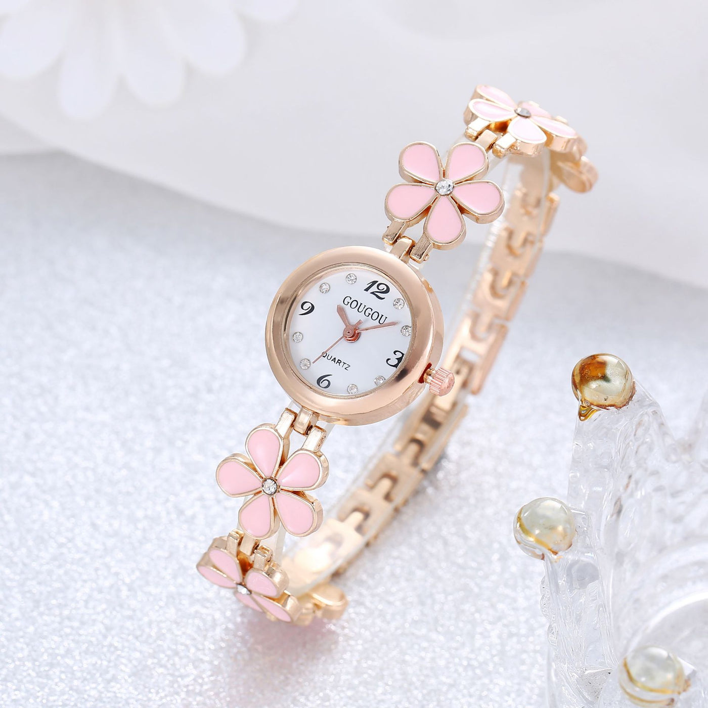 Ladies Petal Patterned Quartz