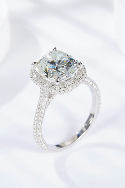 Adored 6 Carat Moissanite Halo Ring